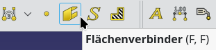 Flächenverbinder Symbol